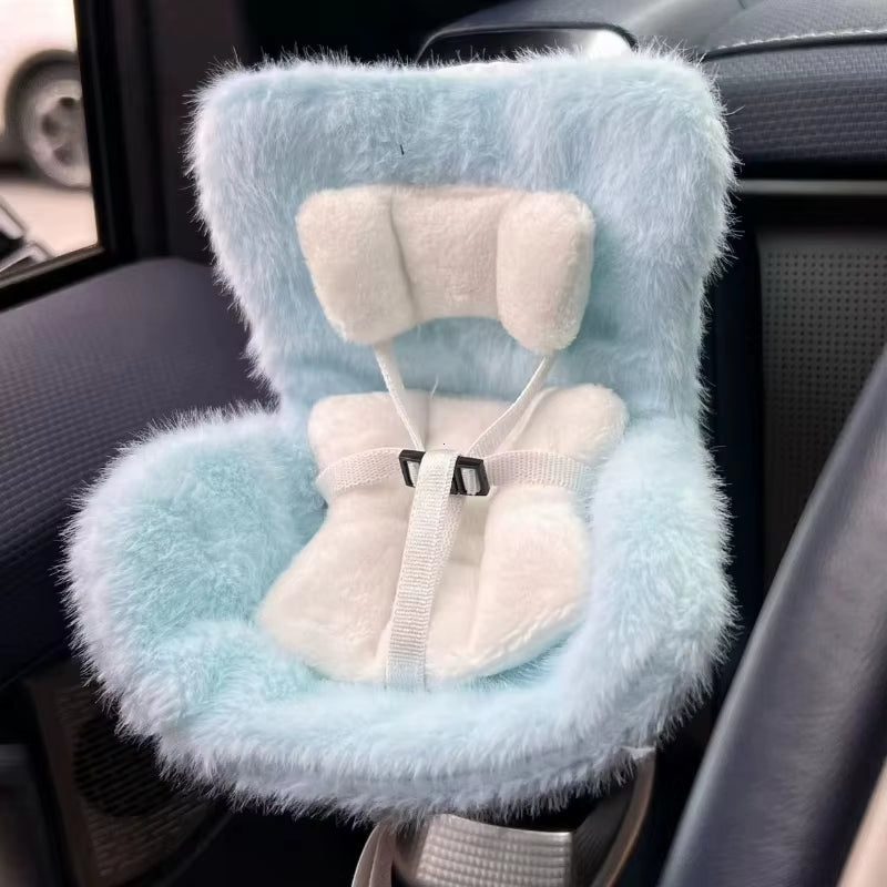 Car Doll Safety Seat for 17Cm Labubu Cartoon Chair Model for Labubu Car Seat Outlet Decor for Labubu Doll Car Interior Styling