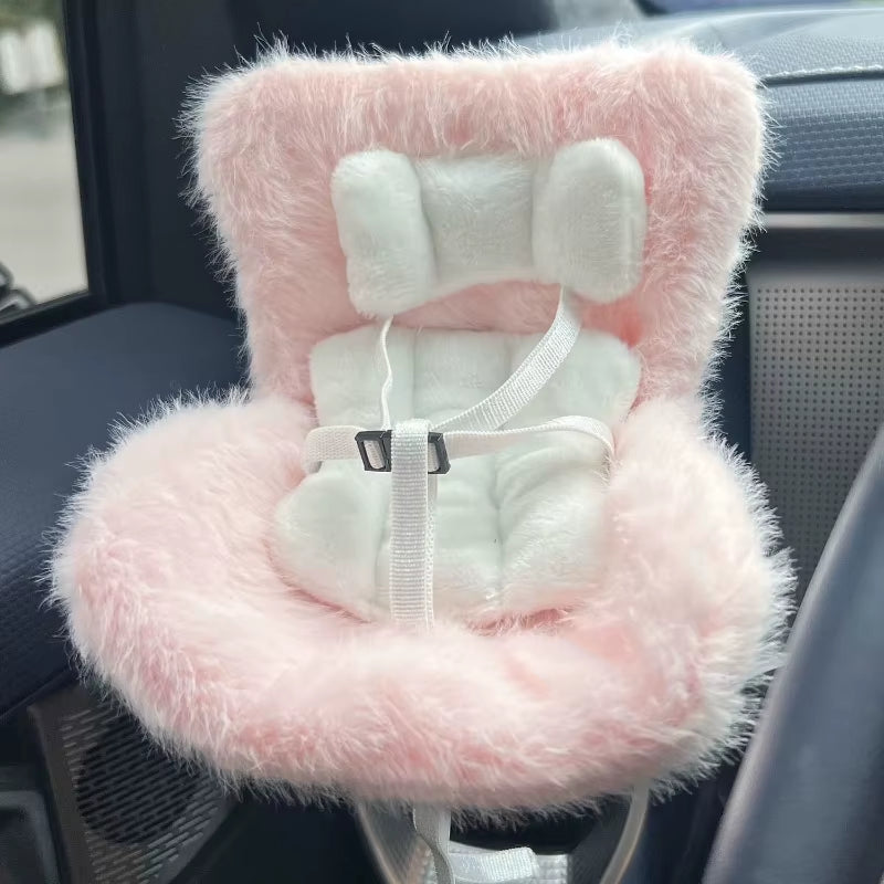 Car Doll Safety Seat for 17Cm Labubu Cartoon Chair Model for Labubu Car Seat Outlet Decor for Labubu Doll Car Interior Styling