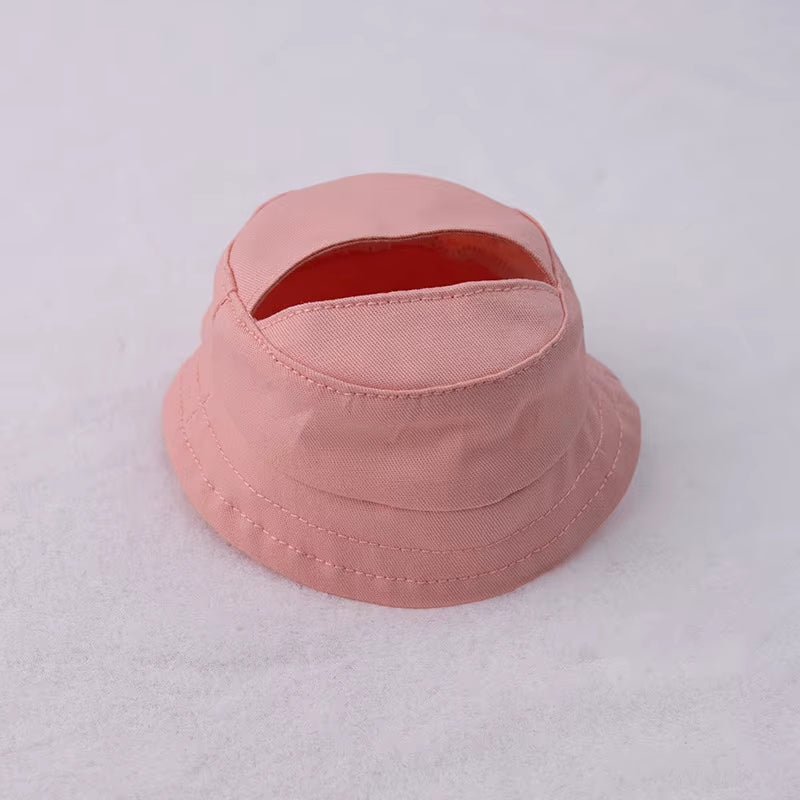 For 17Cm LABUBU Hat Sit Party Macaron Outfit Candy Color Doll Bucket Hat Cute Doll Accessories Kids Girls Toys