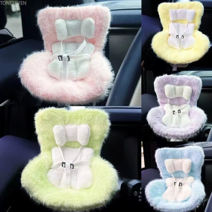 Car Doll Safety Seat for 17Cm Labubu Cartoon Chair Model for Labubu Car Seat Outlet Decor for Labubu Doll Car Interior Styling