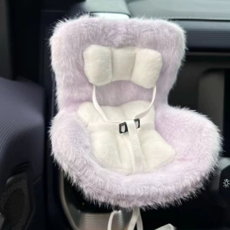 Car Doll Safety Seat for 17Cm Labubu Cartoon Chair Model for Labubu Car Seat Outlet Decor for Labubu Doll Car Interior Styling