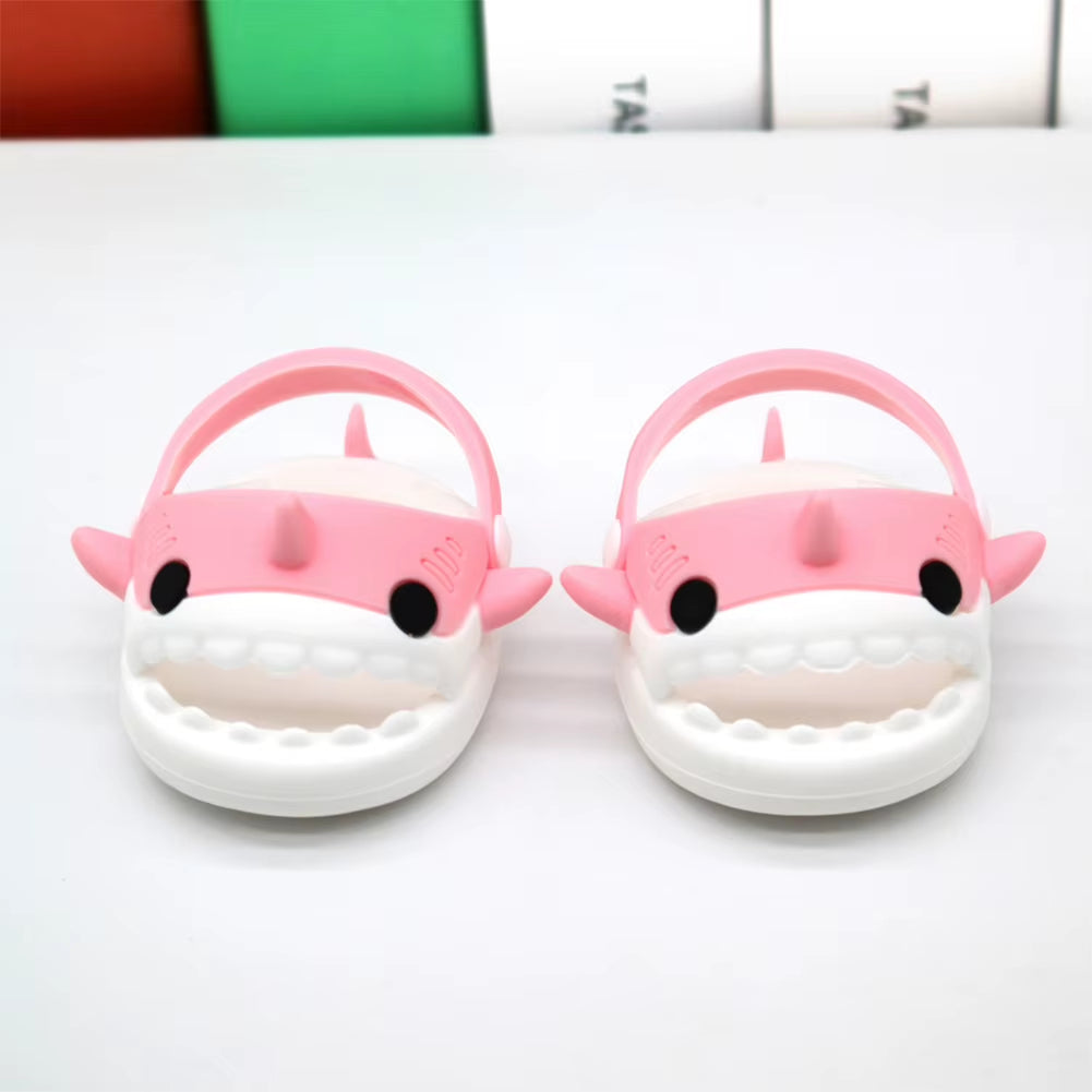 For 17Cm Mini Cute Labubu Macaron Vinyl Doll Cartoon Rubber Slippers Shark Lion Dance Style Labubu Accessories Ropa Labubu