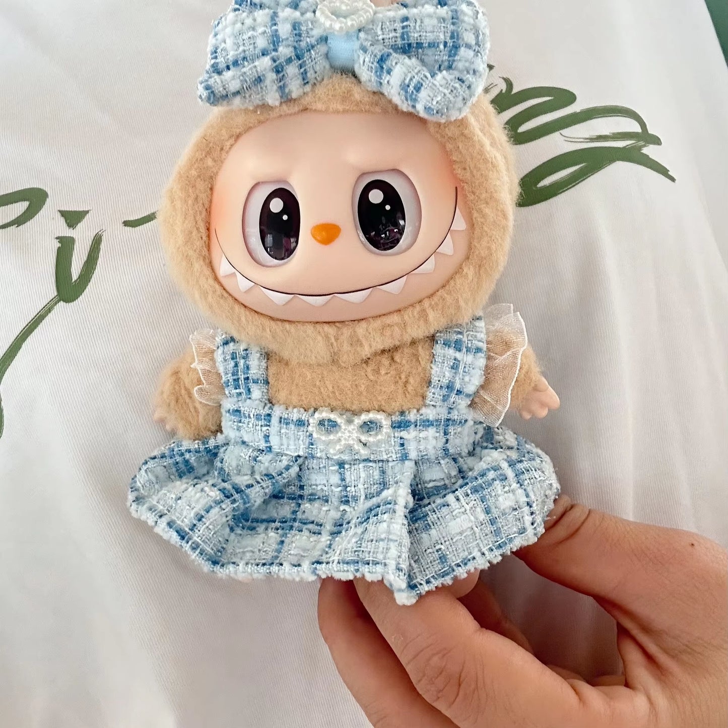 15Cm 17Cm Doll Clothes Only First/Second Generation Pendant Labubu Sitting Party Series Doll Baby Clothes LABUBU