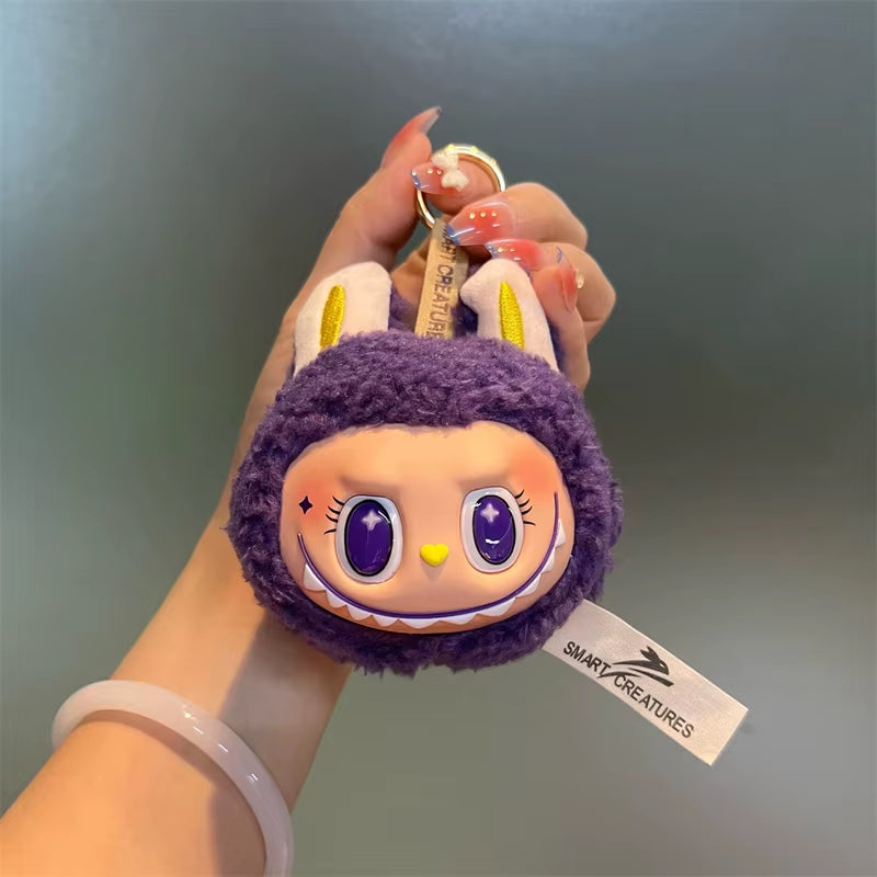 Scented Cute Labubu Doll Pendant Labubu Mokoko Zimomo Girl Bag Small Accessories Backpack Keychain Girls Gift