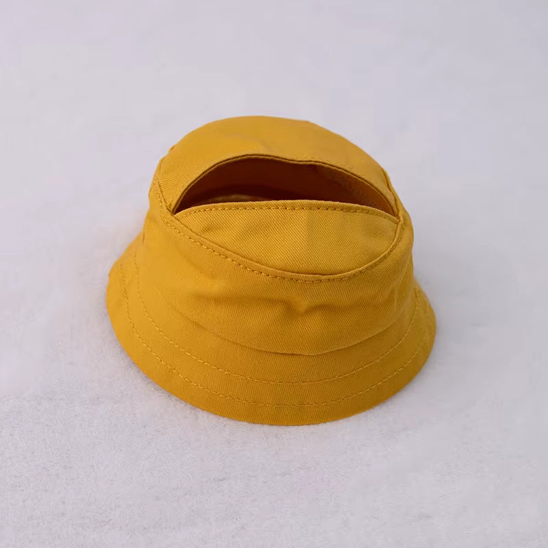 For 17Cm LABUBU Hat Sit Party Macaron Outfit Candy Color Doll Bucket Hat Cute Doll Accessories Kids Girls Toys