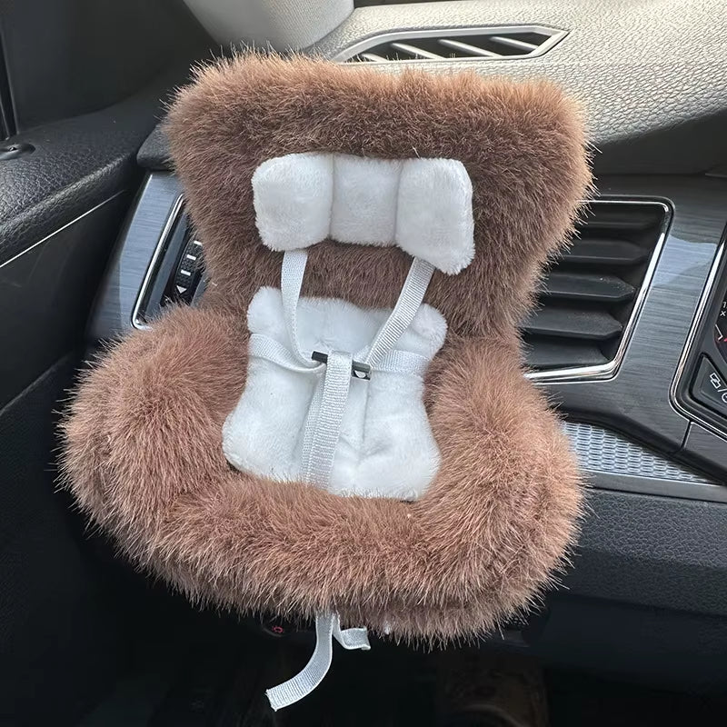 Car Doll Safety Seat for 17Cm Labubu Cartoon Chair Model for Labubu Car Seat Outlet Decor for Labubu Doll Car Interior Styling