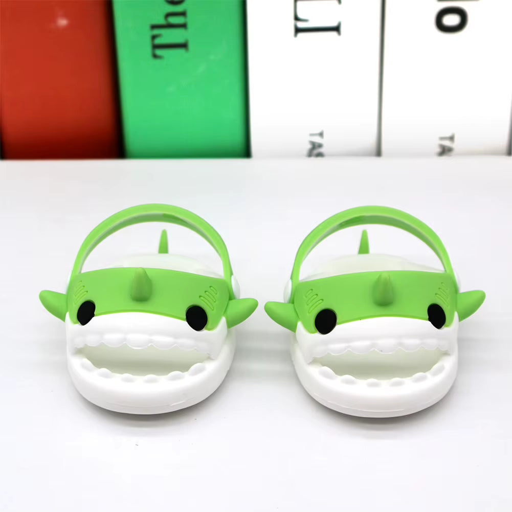 For 17Cm Mini Cute Labubu Macaron Vinyl Doll Cartoon Rubber Slippers Shark Lion Dance Style Labubu Accessories Ropa Labubu