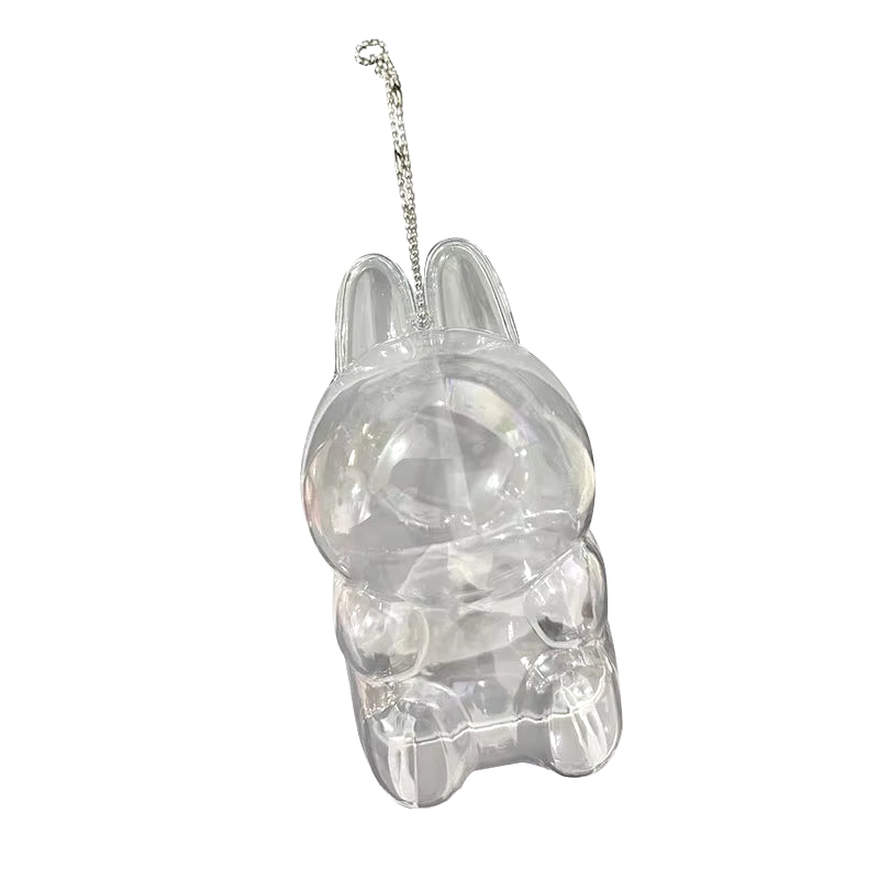 LABUBU Have a Seat Transparent Case Labubu Plastic Case Backpack Charms