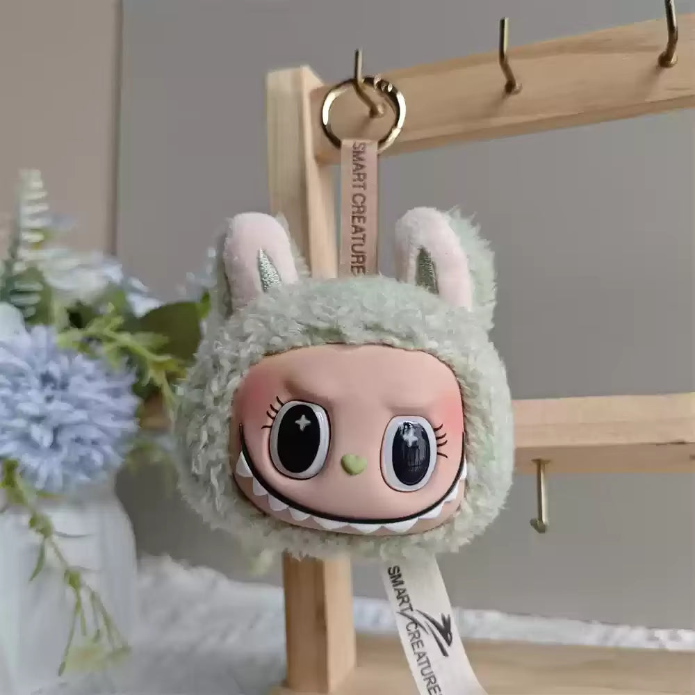 Scented Cute Labubu Doll Pendant Labubu Mokoko Zimomo Girl Bag Small Accessories Backpack Keychain Girls Gift